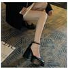 Super High Heels, Children's Beige Toe, Mary Jane's Thick Heeled Sandals, Wedding Shoes