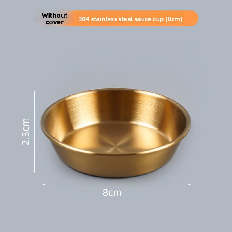 304 Stainless Steel Portable Dipping Sauce Box for Barbecue Mini Seasoning Container