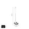 Yidengxia 304 Stainless Steel Polished Flat Handle Skimmer Spoon