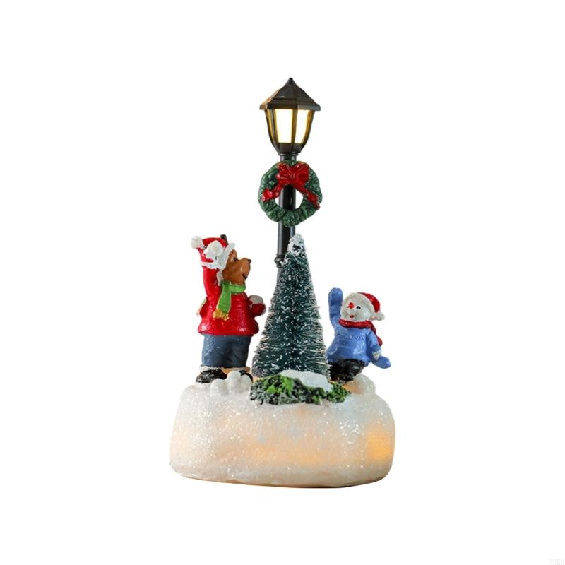 

Light up LED Streetlight Christmas Ornament for Porch and Garden Yard Decoration