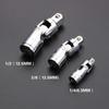 Chrome Vanadium Steel Swivel Drive Adapter Set 1/4 3/8 and 1/2 Inch Drive