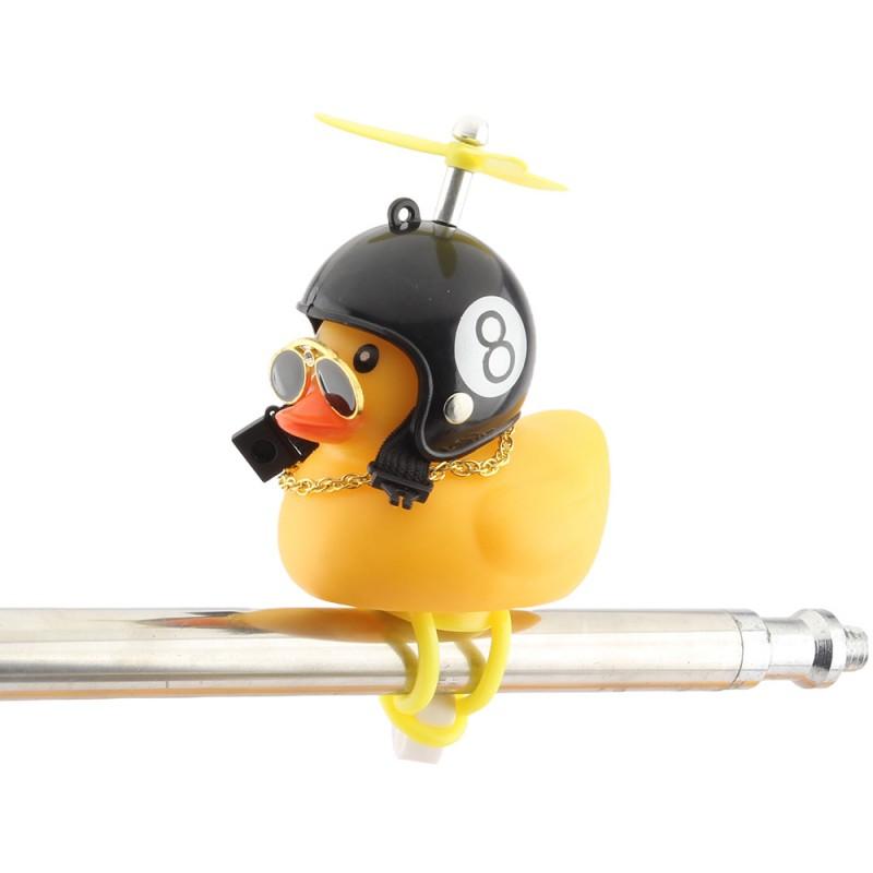 Creative Duck Bicycle Bell Ornaments Cycing Accessories Yellow Helmet Ducks Bicycle Ring Bell Mtb Road Bike Horns
