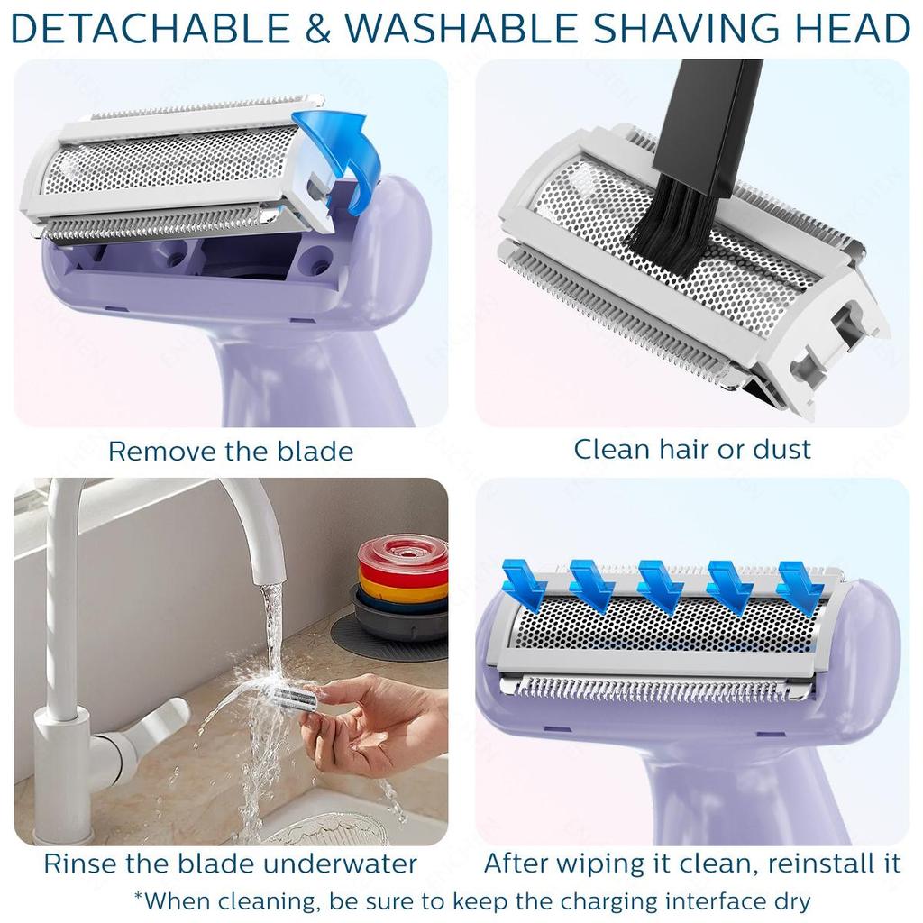 Xiaomi ENCHEN A1 Epilator Women Electric Hair Removal 3-IN-1 Smooth Blades Dry and Wet Use Body Hair Trimmer Shaver