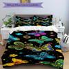 3pcs Butterfly Print Fabric Bedding Set, Breathable And Soft, Suitable for All Seasons Machine Washable, Suitable for Bedroom Decoration,yy250822151