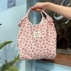 Tote Bag Sozakka Floral Bag Simple Canvas Commute Flower Handbag Shopping Bag Underarm Bag Single Shoulder Bag Unisex