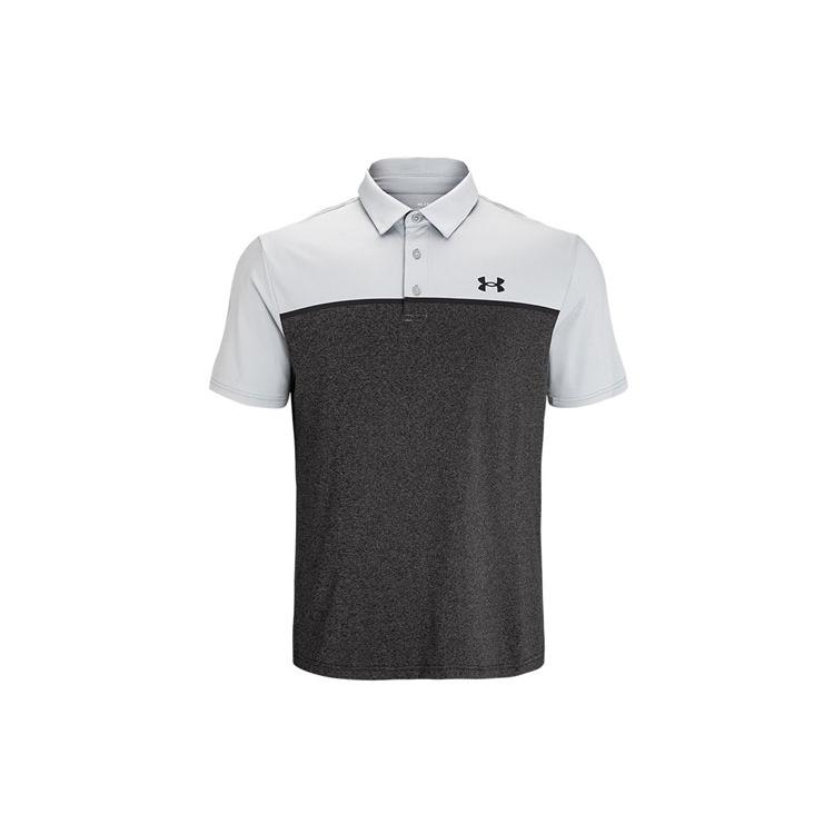 Under Armour Playoff Polo Shirts Men s Black Polo Collar Moderate Straight Fit 1362495-001 XXL