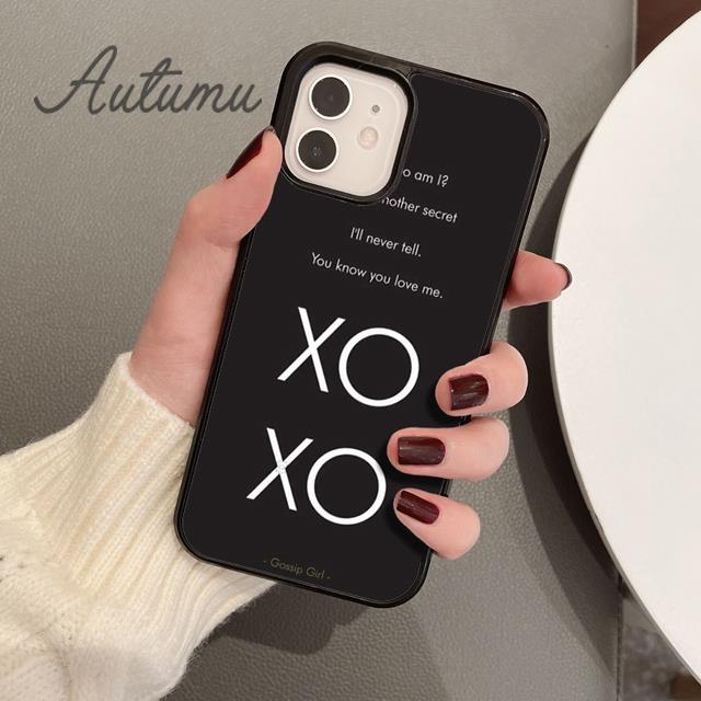 

Чехол для телефона GOSSIP GIRL XOXO Quote для iPhone 11 12 13 14 Pro Max mini XR XS SE 2020 5S 7 8 Plus Samsung Galaxy S21 S22 Samsung S22ultra