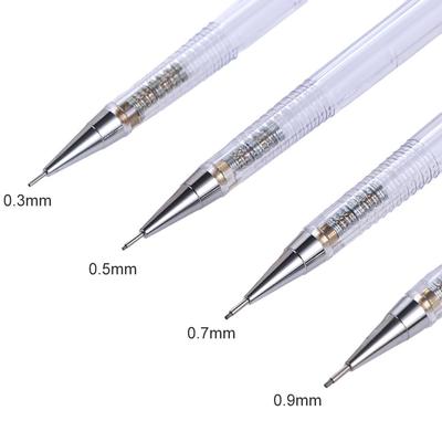 Transparent 0.3 0.5 0.7 0.9mm Movable Pencil Propelling Pencil Mechanical Pencil Automatic Pencil