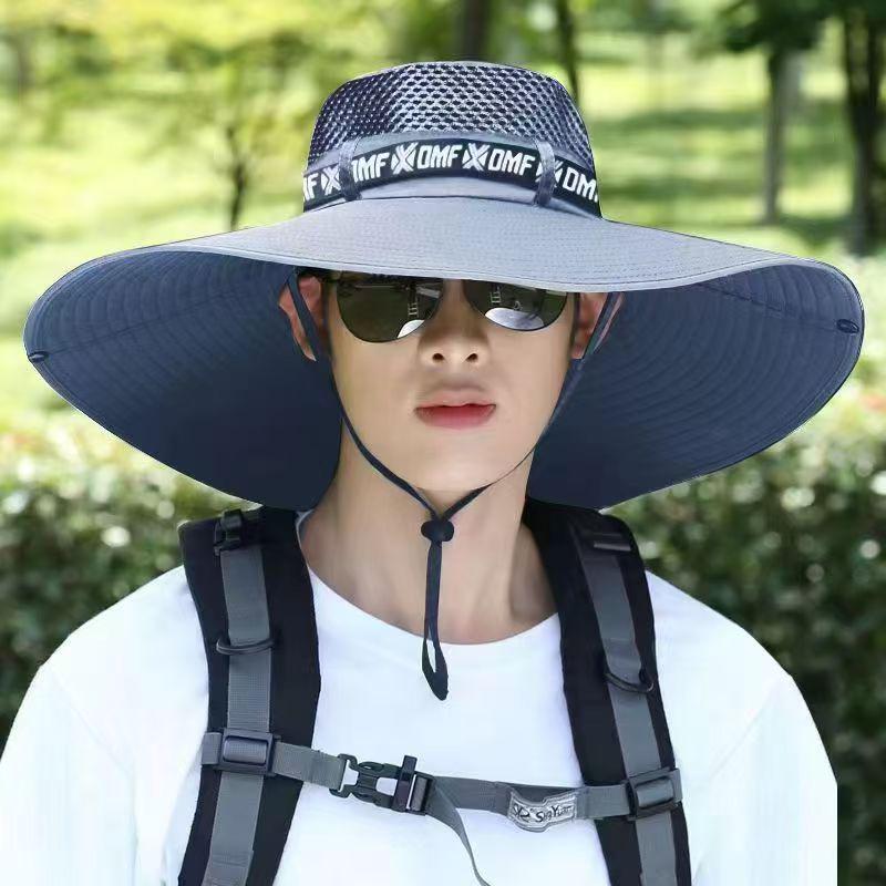 Unisex Outdoor UV-Schutz Sommerhut mit breiter Krempe zum Wandern & Angeln