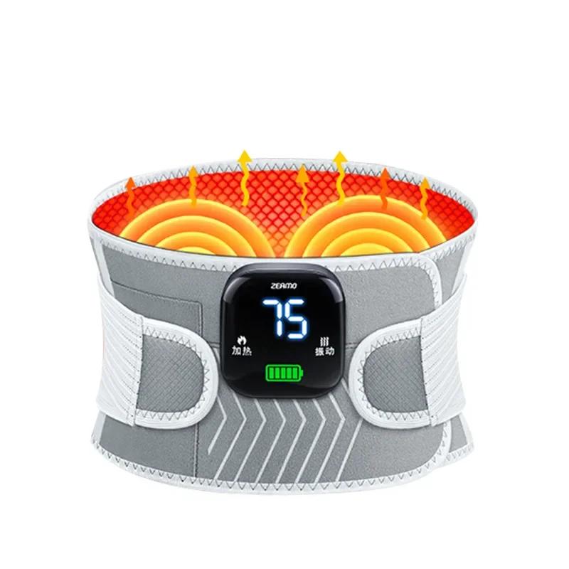 Red Light Heating Massage Waist Belt, Electric Heating Waist Massager Heated Belt, Relieve Blood Circulation for Back Pain Care