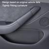 Türgriff-Innenabdeckung für Tesla Model 3 / Y Juniper 2025 Leder Türgriff-Abdeckung Kratzfestes Zubehör