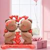 1pc 59inch Large Standing Couple Love Brown Bear Balloon Valentine's Day Themed Party Birthday Weddings Anniversaries Decoration
