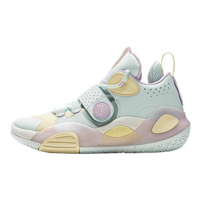 Li Ning All City 8 Basketball Shoes Men Sneakers Ice-Blue Crayon-Yellow YKBS114-17
