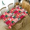 Weihnachtstischdecke mit Weihnachtsmuster, rechteckige Tischdecke, Haushalts-Esstisch, Kaffeetischdecke, Antifouling-Dekorationen