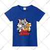 Tom and Jerry Cute T-shirts Cartoon Anime Pattern Printed Short Sleeve Unisex Summer Clothes Comfortable Breathable T-shirt Gift