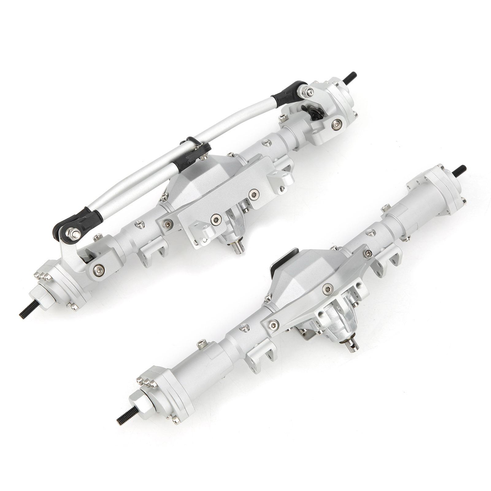 

Модернізовані деталі передньої та задньої осей підходять для SCX10 II 90046 90047 1 10 Axial RC Car ModelСрібний срібний