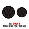 T23-Chrome Car Front Radiator Grille Replacement Emblem Rear Trunk Lid Badge Auto For Volkswagen Golf 7 7.5 Golf 8 Passat Polo 2021