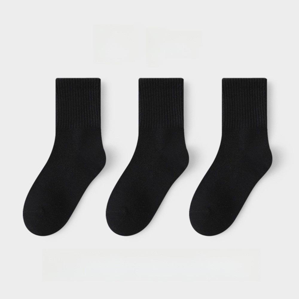 3pairs Absorbing Sweat Cotton Socks 3 Pairs Student Socks Comfortable Sport Socks For Boys Girls