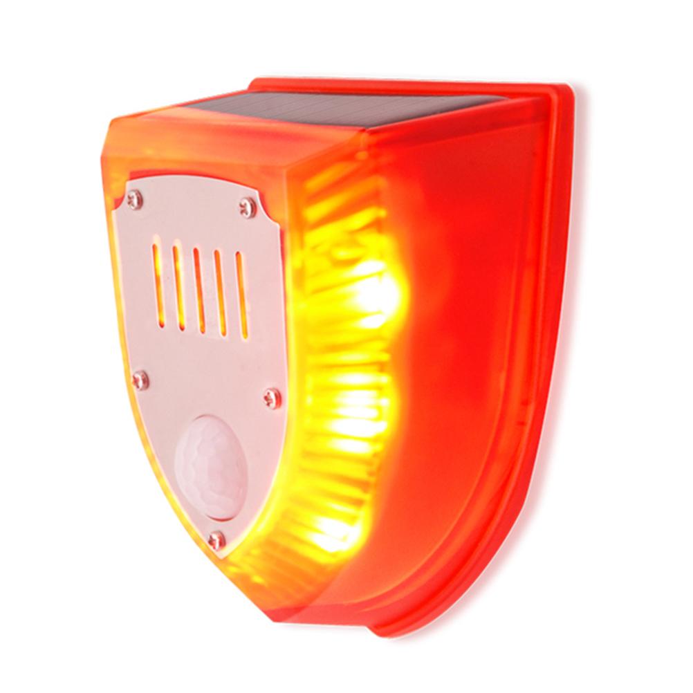 Alarmă Solară Sonoră și Luminoasă Senzor de Mișcare Alertă Sonoră 110DB Stroboscop Avertizare LED Sistem de Alarmă de Securitate pentru Casă