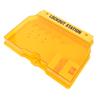 Lockout Tagout Station PC Wall Mount Lock Out Tag Out Kit Board with Wall Plugs Screws for Industry Yellow