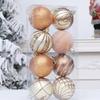 6cm Painted Christmas Ball Electroplated Christmas Baubles  Happy New Year Decor