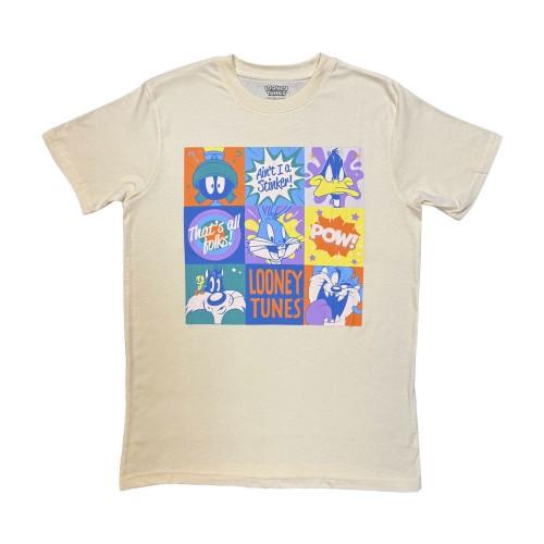 Looney Tunes Unisex Adult ThatÂ´s All Folks! Grid Pastel T-Shirt