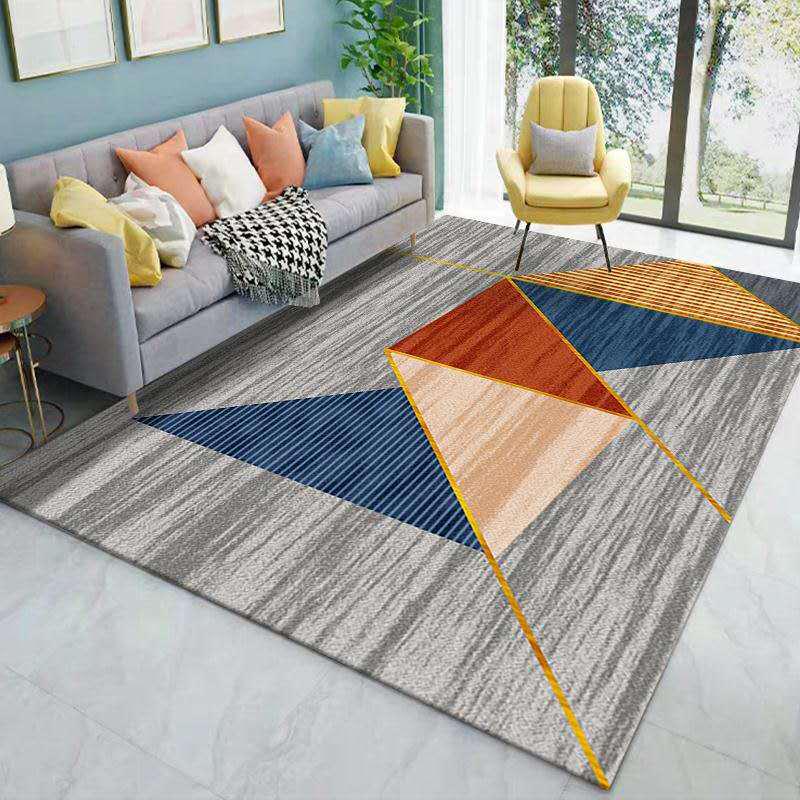 Nordic Geometric Light Luxury Rug for Bedroom, Bay Window, Living Room, and Sofa