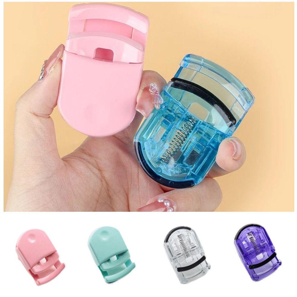 Professional ABS Eyelash Curler Silicone Mini Eyelash Curling Clip Multicolor False Eyelashes Auxiliary Beauty