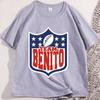 Maglietta Benito Stile Calcio Girocollo Unisex Maglietta Giorno della Partita Maglietta Benito Bowl Coniglio Calcio BadTshirt