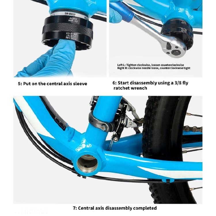 Efficient Bicycles Tool Aluminums Bike Bottom Brackets Tool Cycling Maintenances for Durability and Stability