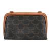 Celine Cuir Triomphe Monogram Classic Print Shoulder Bag Women Shoulder Bag Brown 10E382CBX-04LU
