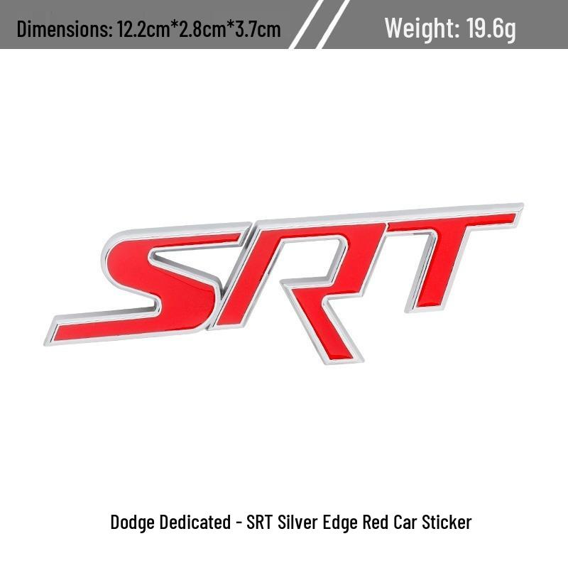 Dodge CHALLENGER Journey SRT Grille and Rear Emblem Metal Decorative Sticker