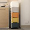 Wide Gap Drawer-Style Cabinet: Kitchen/Bathroom Narrow Storage Shelf Box (15/18/25 Width).