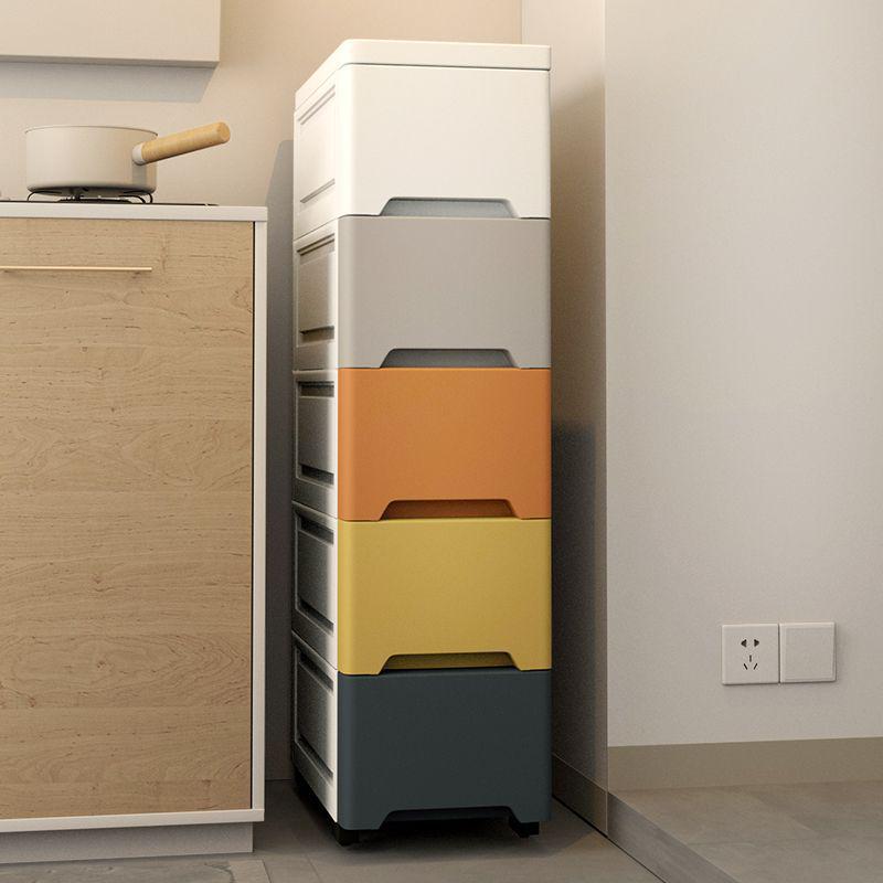 Wide Gap Drawer-Style Cabinet: Kitchen/Bathroom Narrow Storage Shelf Box (15/18/25 Width).