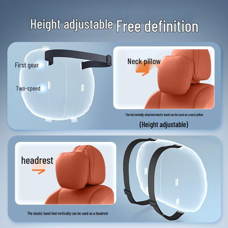 Deep Blue S05 Headrest: Lumbar & Neck Support Pillow for Car Interiors