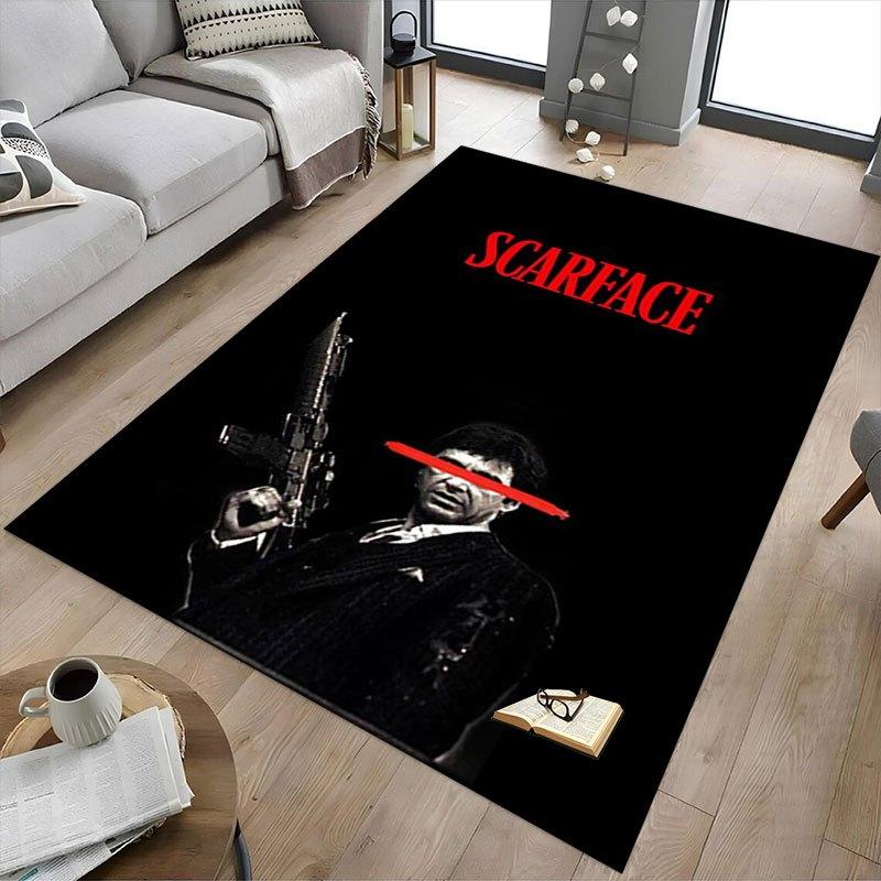 1pc Scarface Office Carpet Chair Mats Soft, Comfortable, All Season,Perfect for Home, Bedroom, or Office Decor, Perfect Gift for