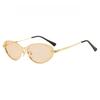 Fashion Retro Metal Frame Oval Sunglasses Women's INS Style Outdoor UV Protection Sun Glasses UV400 Shades Men's Goggles