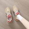 Trendy brand platform sports shoes women's spring 2025 new large size flat baseplate shoes summer and autumn versatile casual little white shoes