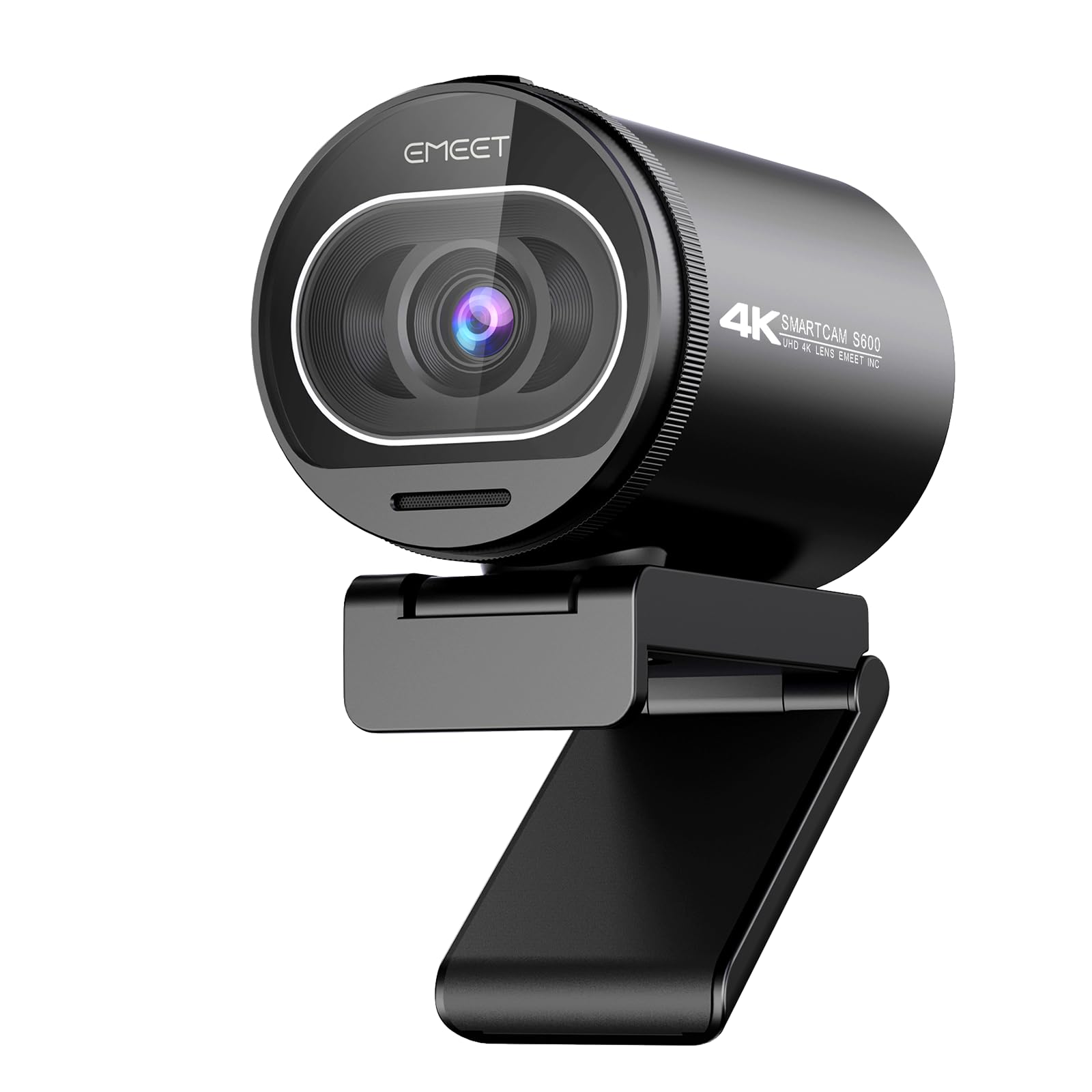 

EMEET S600 4K UHD 1080p Field of PDAF Dual Automatic Light for Live Video Compatible with Webcam, 8MP, 60fps, High-Performance Sensor, 73° View,