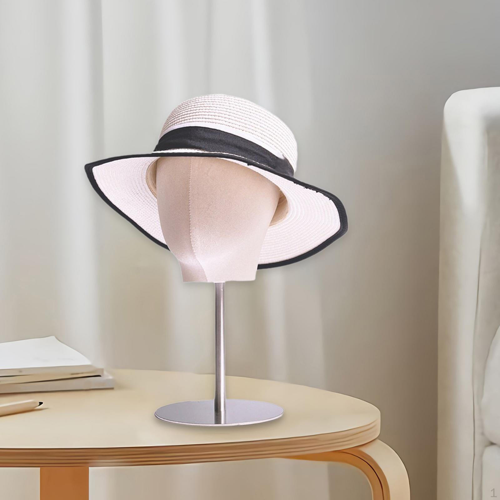 

Держатель для шляпы, модель головы манекена, стильная портативная профессиональная стойка для хранения кепок beige velvet