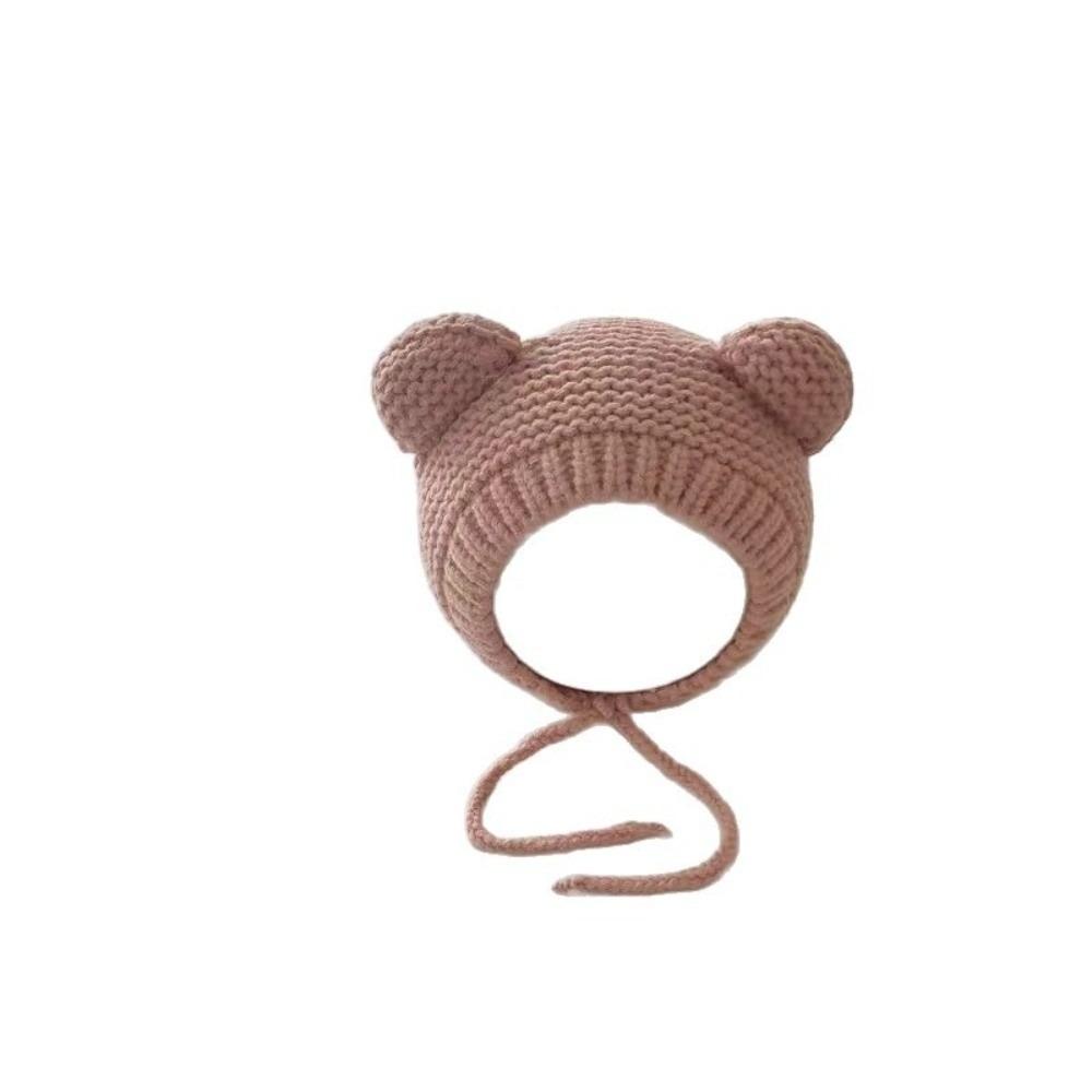 Warm Knitted Hat Windproof Beanie Hat New Ear Protection Hat  for 1-2Y