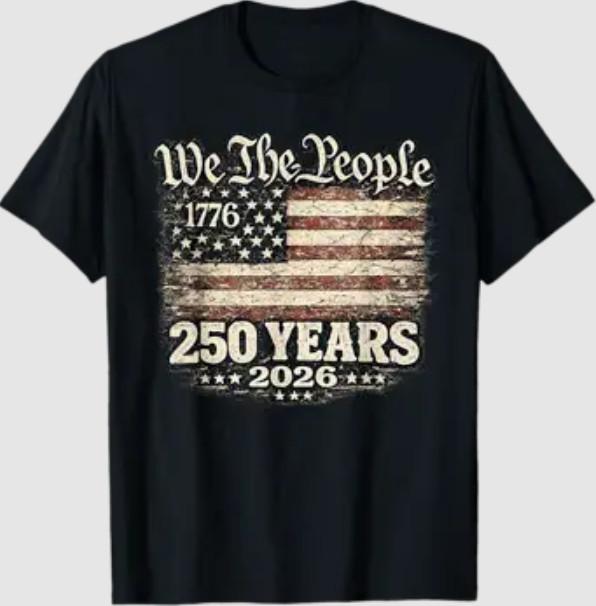 250 Years 1776-2026 250th Anniversary 4th of July Men Women T-Shirt S разноцветный