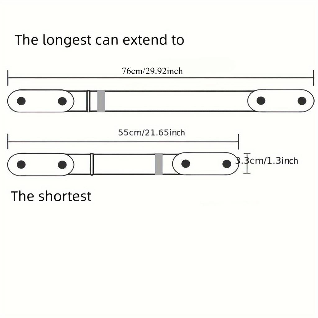 1 Piece of Abdominal Control Belt - Elastic Adjustable Waistband for Jeans and Pants - No Buckle Design, Comfortable and Convenient