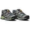 SALOMON XT 6 Waterproof Low Top Running Shoes Unisex Urban Gray Black Lime Cream Sneakers 475813