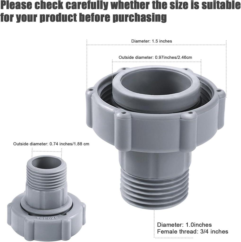 Coleman Pool Drain Hose Connector for 1.5" Hoses (P6D1420)