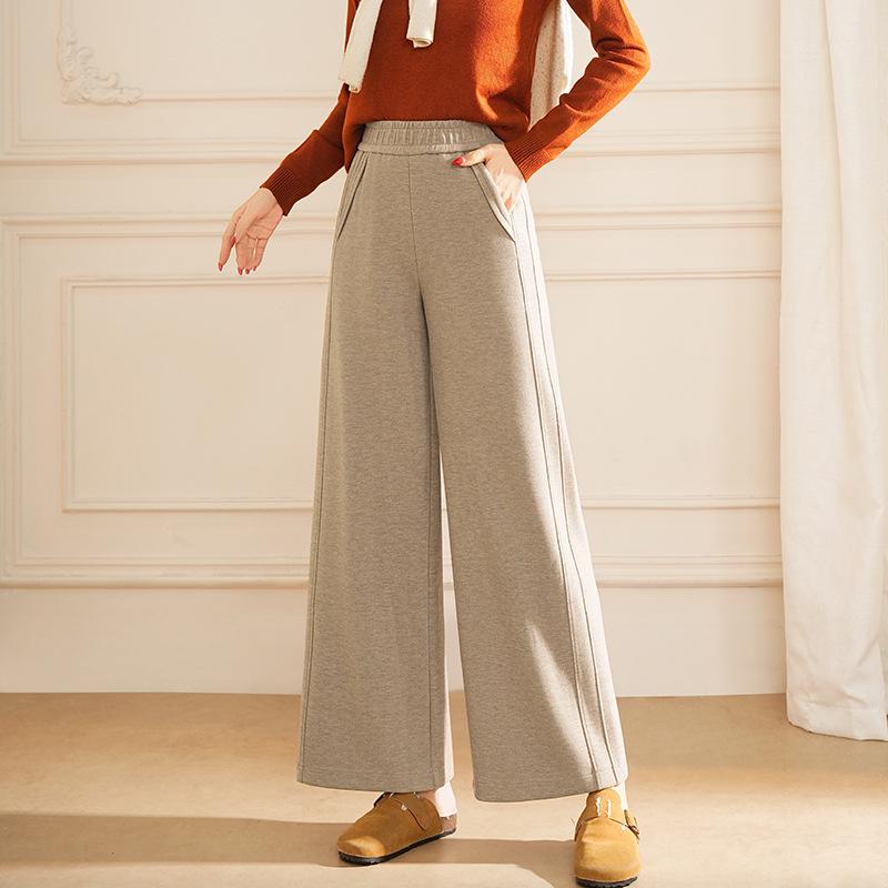 Kadın Yüksek Bel Geniş Bacak Yoga Pantolonu - Hızlı Kuruyan, Nefes Alabilen, Nervürlü ve Esnek - Açık Hava Sporları ve Fitness İçin