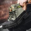 Men's High-top Boots Classics Canvas Casual Sports Boot Lace Up Desert Ankle Boot Safty Work Boots for Men Sneakers Botas Hombre