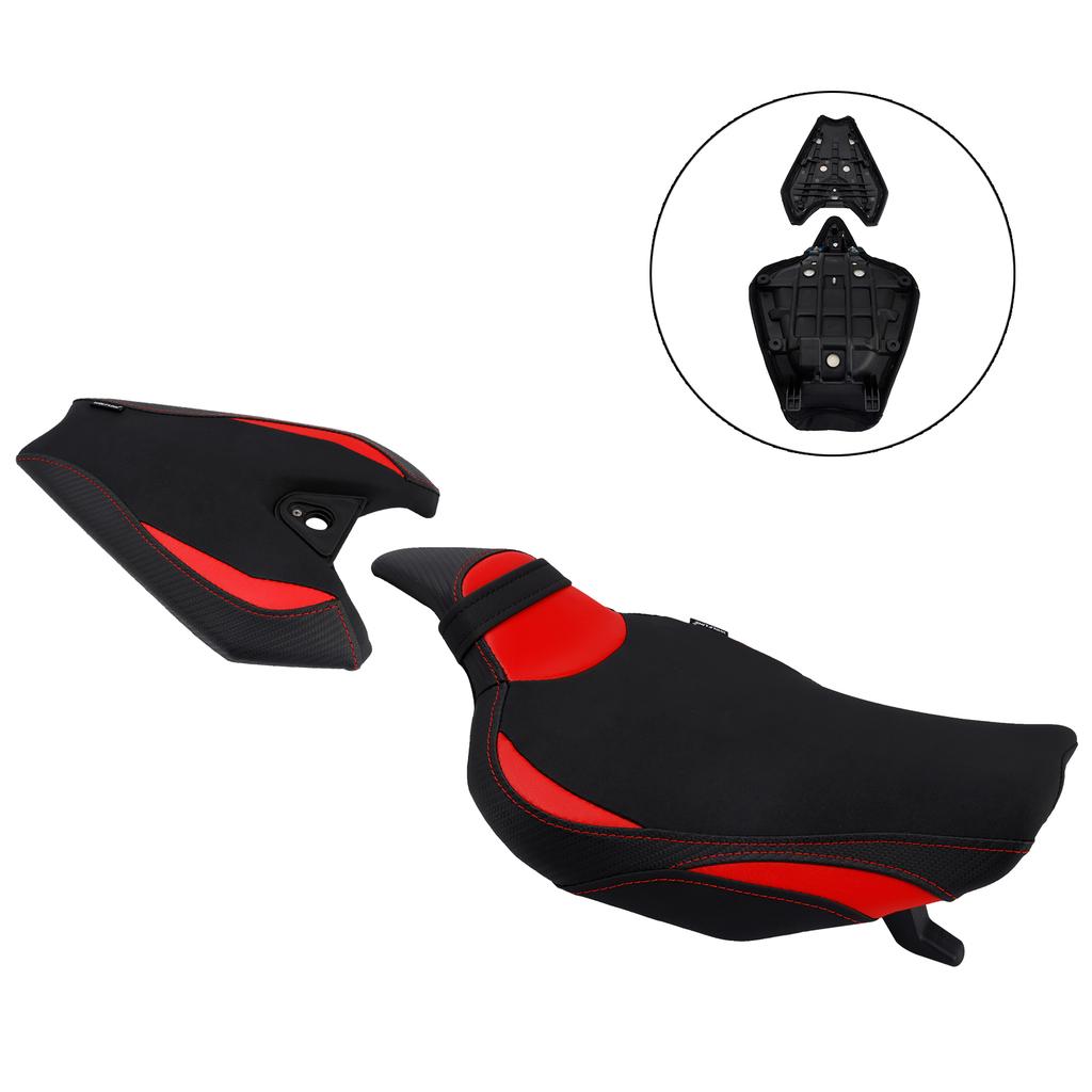 Front&Rear Raider Passenger Cushion Kit Red For Kawasaki Z1000 2014-2025 2024