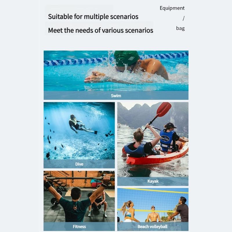 Multifunctional Diving Bag Fabric Texture for Snorkeling Equipment Water Resistant Fabric Wide Mouth Design