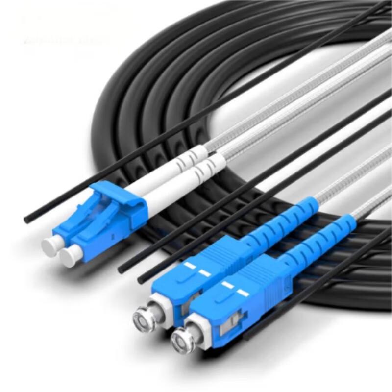 

Qi Shao Telecom LC-SC Single-mode Dual-core Armored Fiber Patch Cord